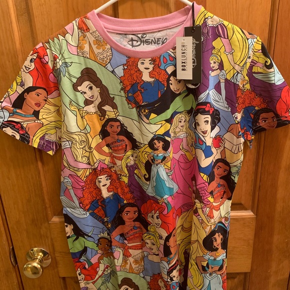 Cakeworthy Disney Princess Allover Print T Shirt - Picture 1 of 3